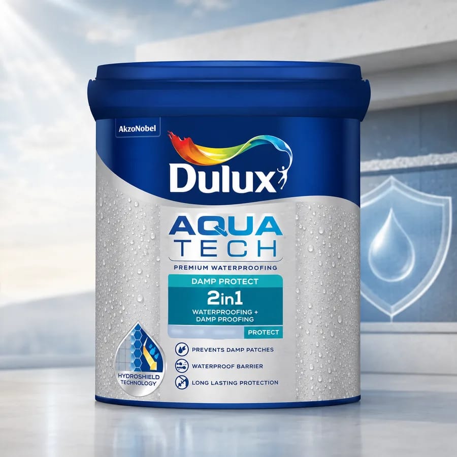 Dulux Aquatech Damp Protect 2 in 1 waterproofing and damp proofing